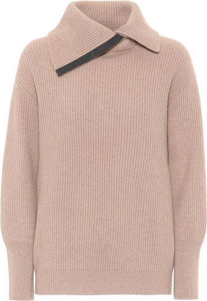 Brunello Cucinelli Embellished cashmere sweater