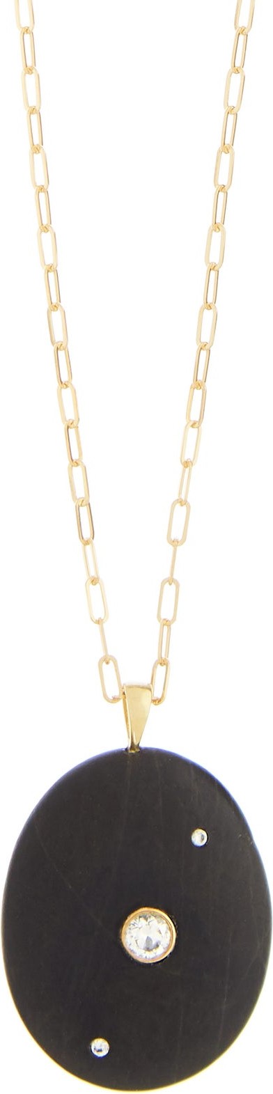 Cvc Stones Smirk diamond & 18kt gold stone necklace