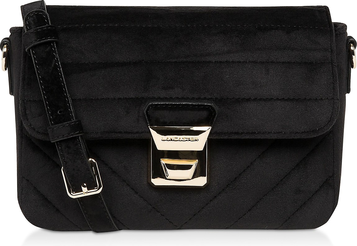 Lancaster Actual Velvet Couture Flap Crossbody Bag