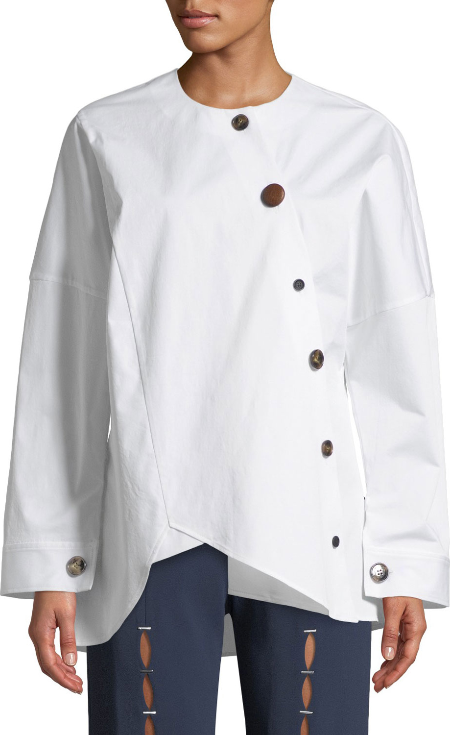 Rejina Pyo Renee Asymmetrical Button-Down Shirt