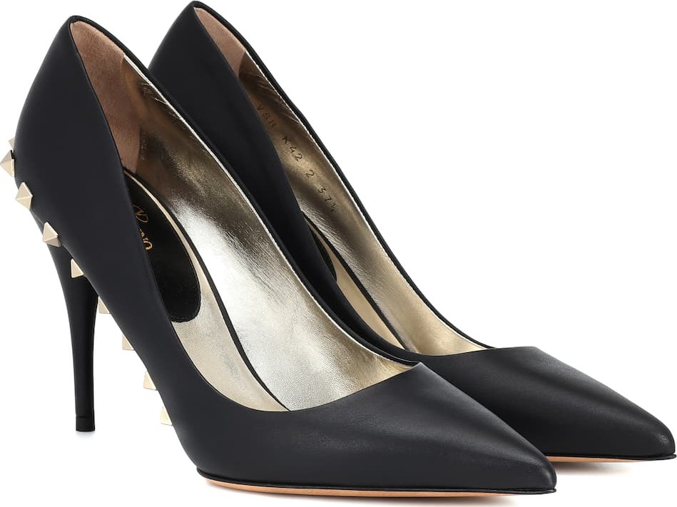 Valentino Valentino Garavani Jaw Studs 100 leather pumps