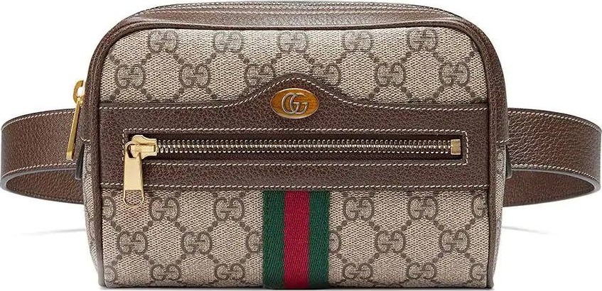 Gucci brown Ophidia GG Supreme small belt bag