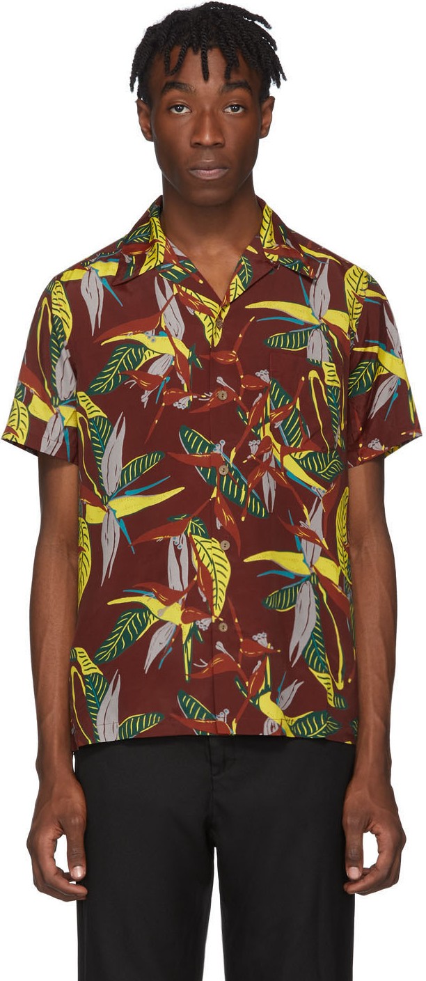 Wacko Maria Burgundy Type 1 Hawaiian Shirt