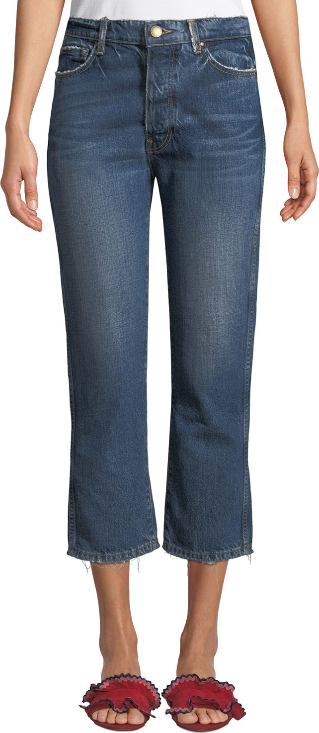 THE GREAT. The Gent Cropped Straight-Leg Jeans