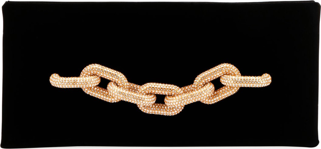 TOM FORD Velvet Pave Chain Clutch Bag