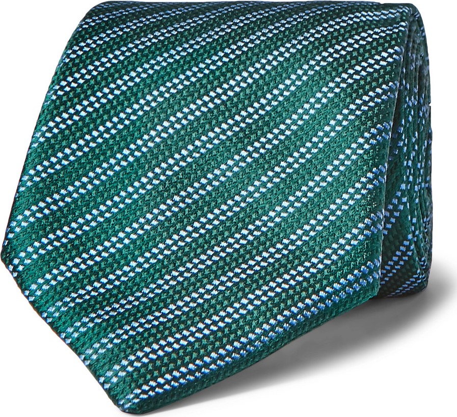 Charvet 8.5cm Striped Silk-Jacquard Tie