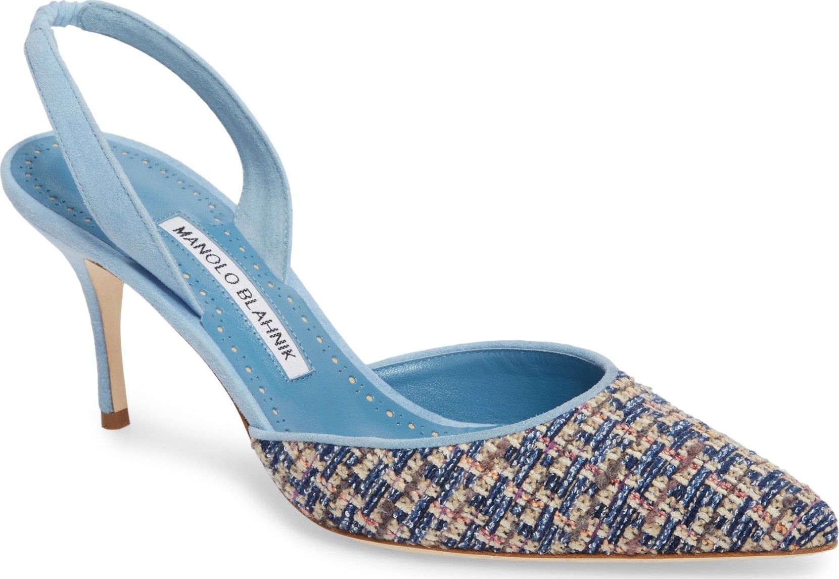 Manolo Blahnik 'Carolyne' Pointy Toe Slingback Pump