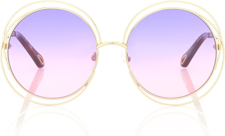 Chloe Carlina round sunglasses