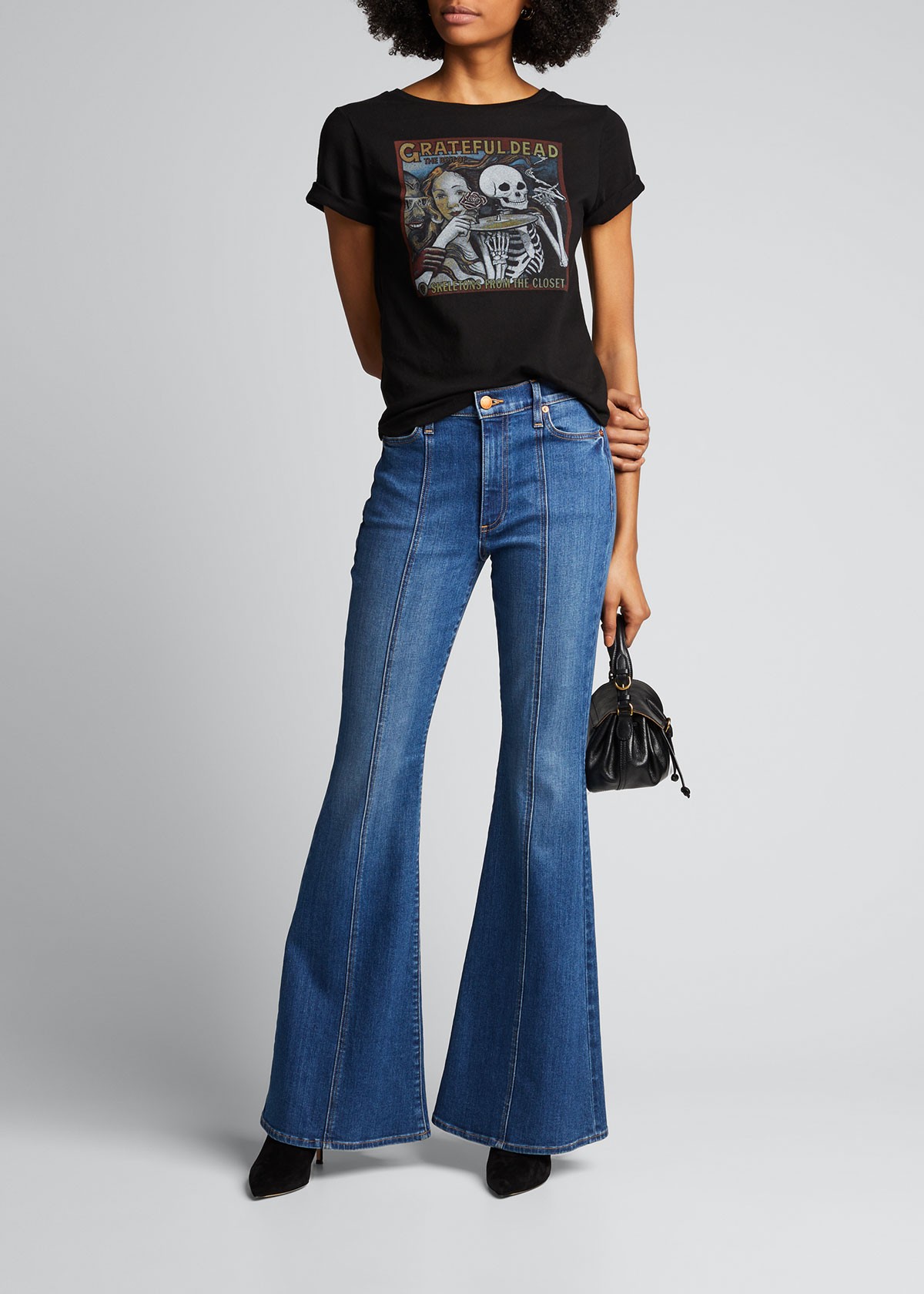 Alice + Olivia Shira Grateful Dead Roll-Cuff Tee