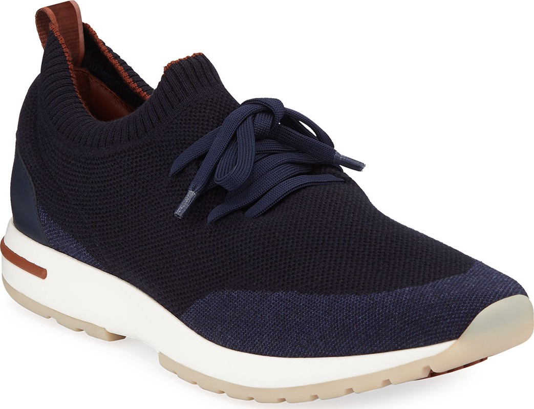 Loro Piana Men's Walk Wish Knit Sneakers