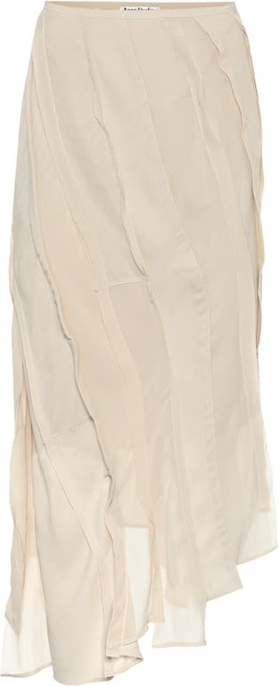 Acne Studios Crêpe de chine midi skirt