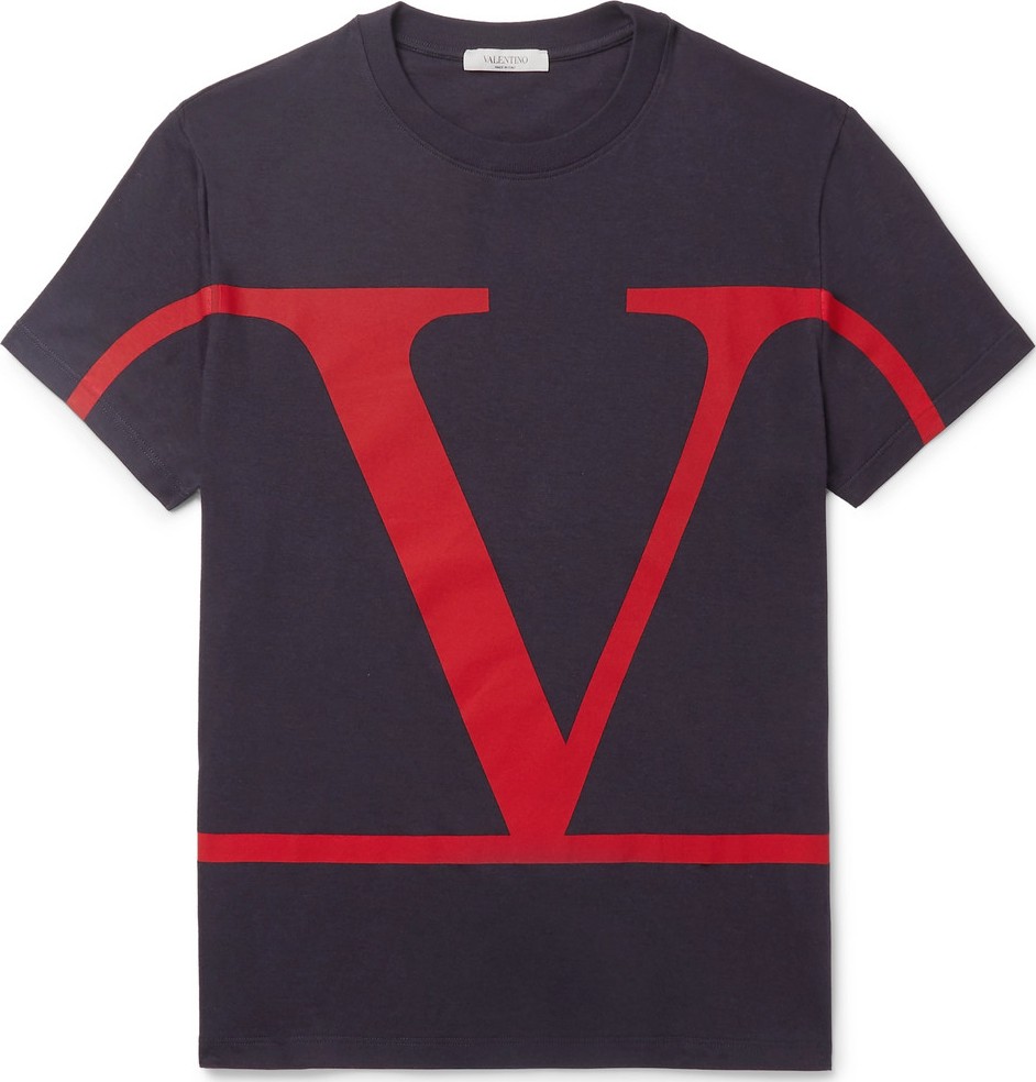 Valentino Logo-Print Cotton-Jersey T-Shirt