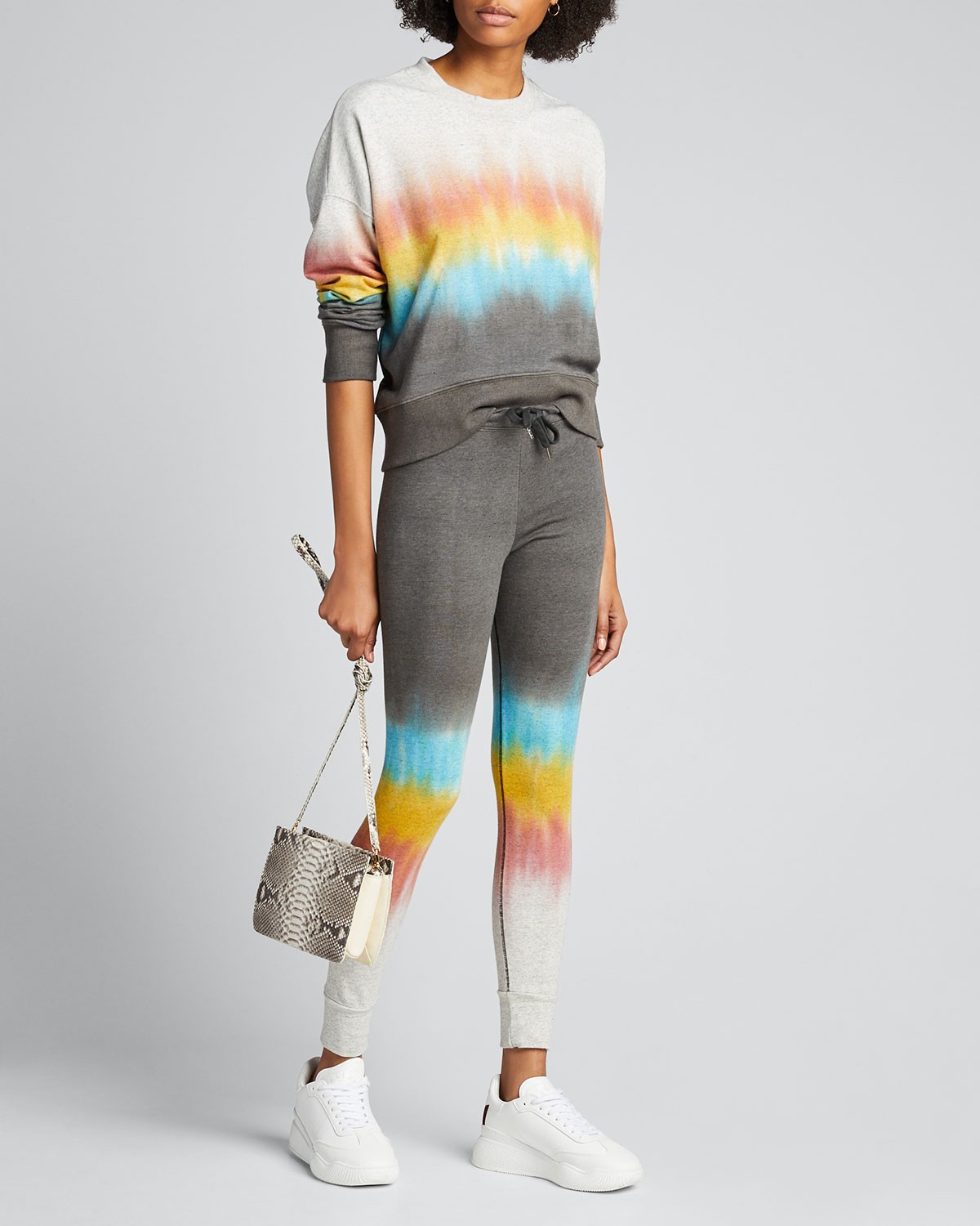 SUNDRY Gradient Tie-Dye Crewneck Sweatshirt