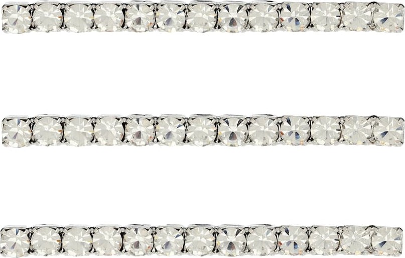 Jennifer Behr Set of 3 crystal bobby pins