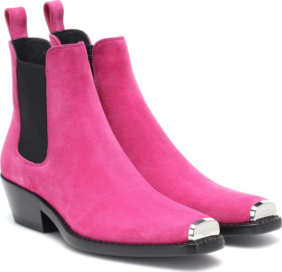 Calvin Klein 205W39NYC Western Claire suede ankle boots