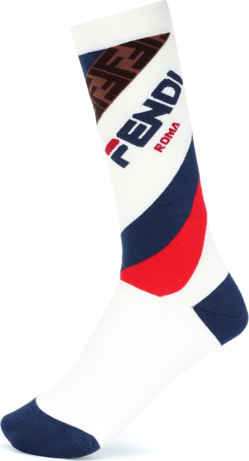 Fendi FENDI MANIA cotton-blend socks