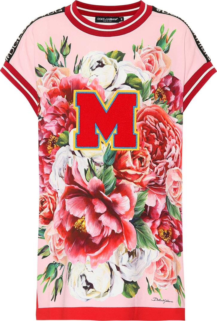 Dolce & Gabbana Floral-printed crêpe top