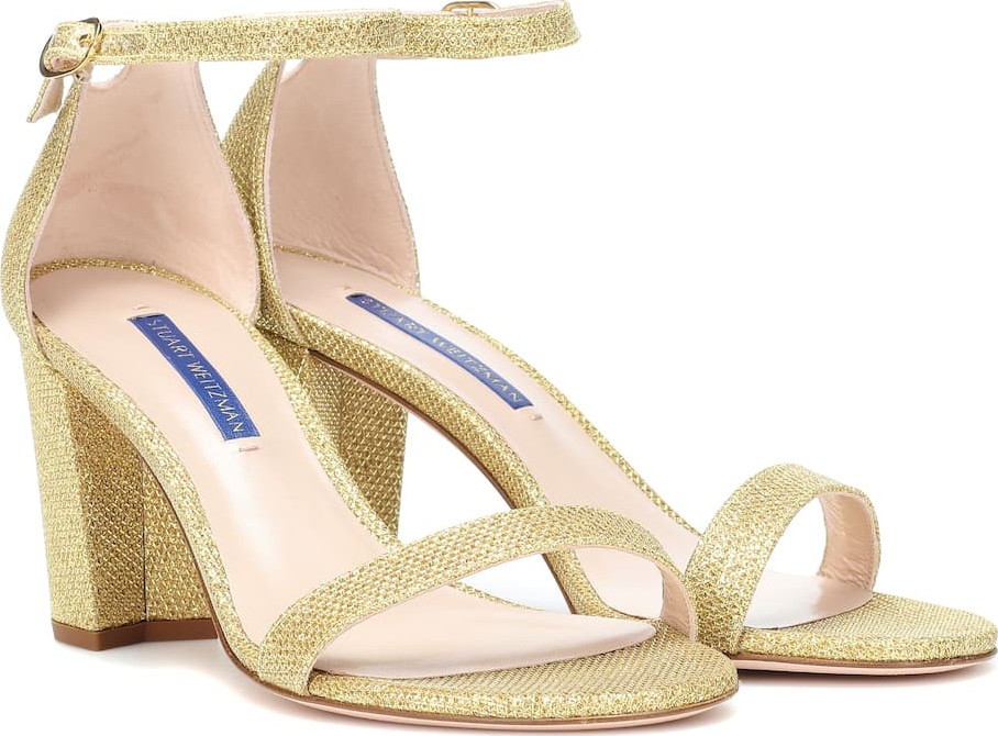 Stuart Weitzman Nearlynude metallic sandals