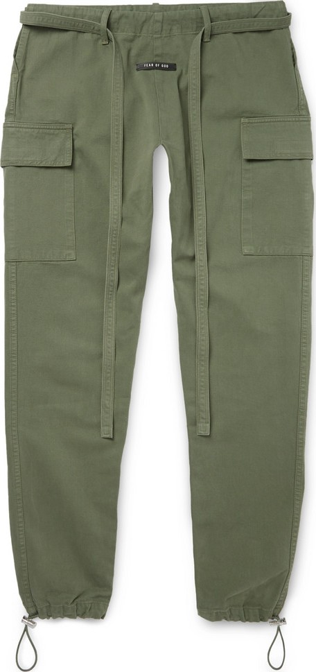 Fear of God Belted Cotton Cargo Trousers
