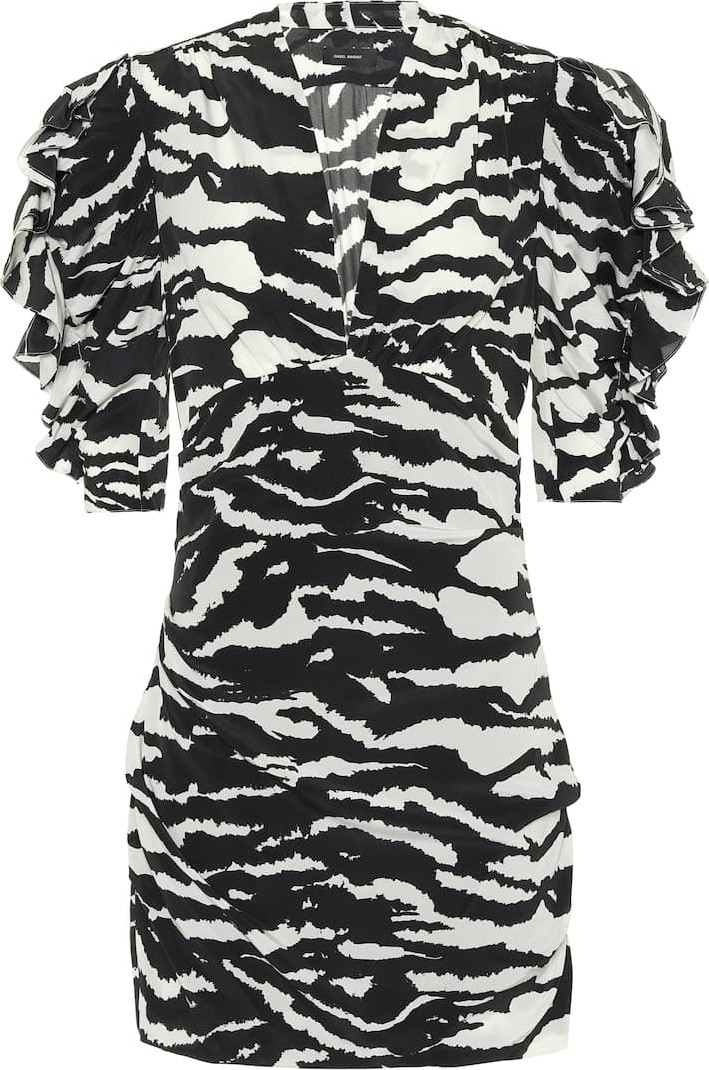 Isabel Marant Farah stretch-silk minidress
