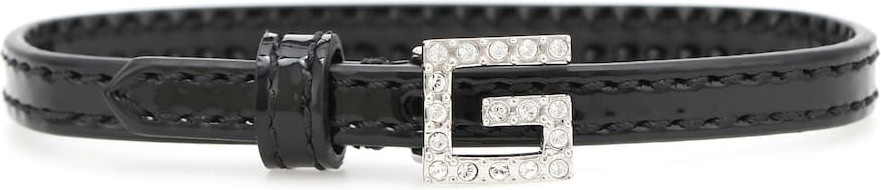 Gucci Square G patent leather bracelet