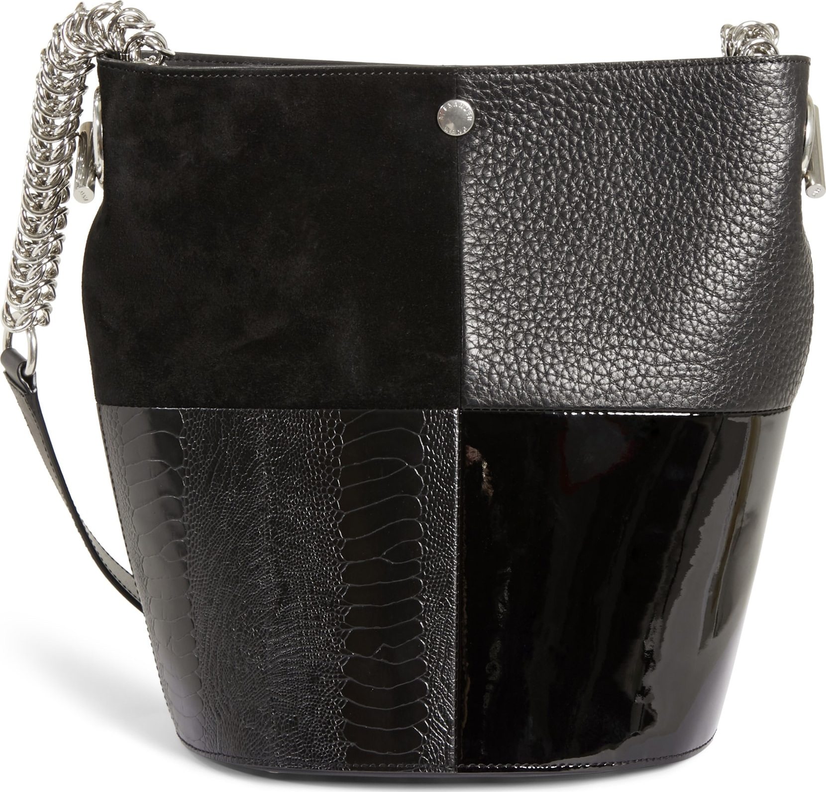 Alexander Wang Genesis Patchwork Leather Bucket Bag