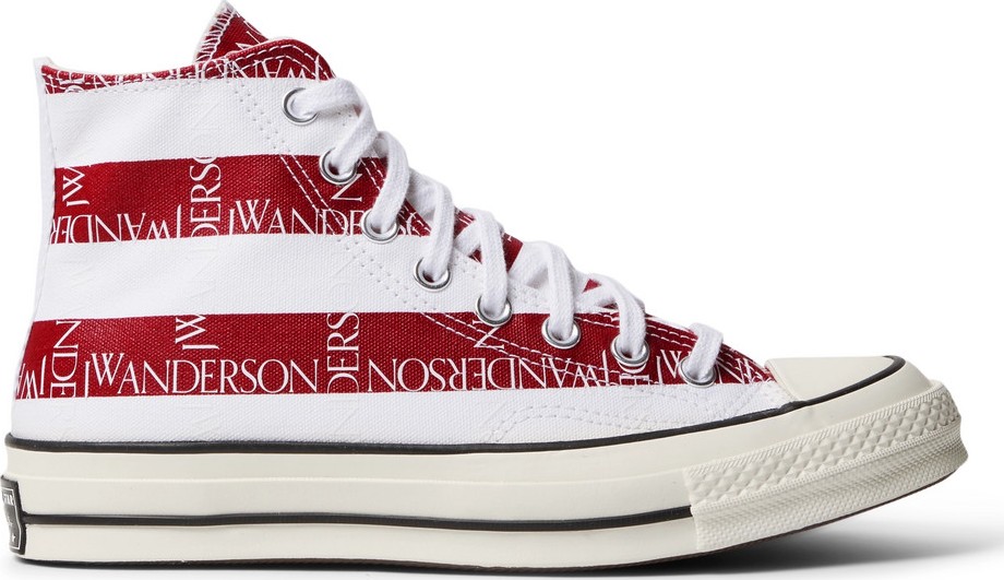 Converse + JW Anderson 1970s Chuck Taylor All Star Logo-Print Canvas High-Top Sneakers