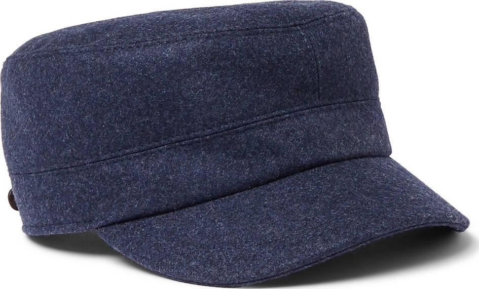 Brunello Cucinelli Virgin Wool Baker Boy Cap