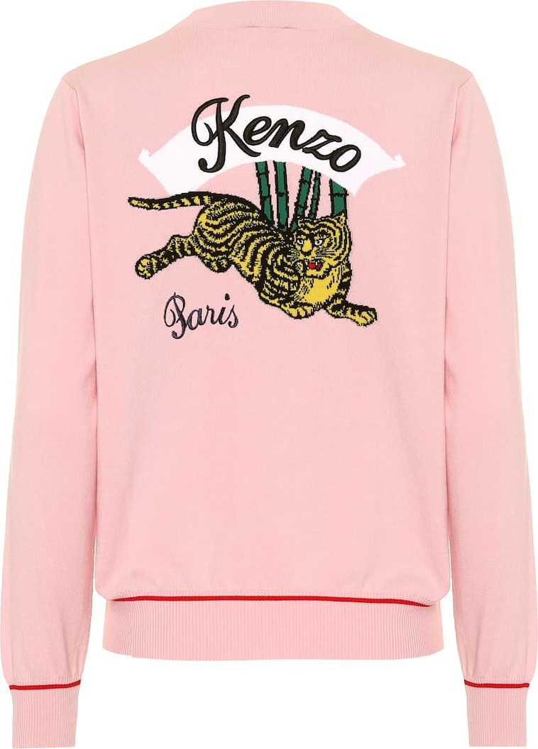 KENZO Appliquéd cotton-blend jacket
