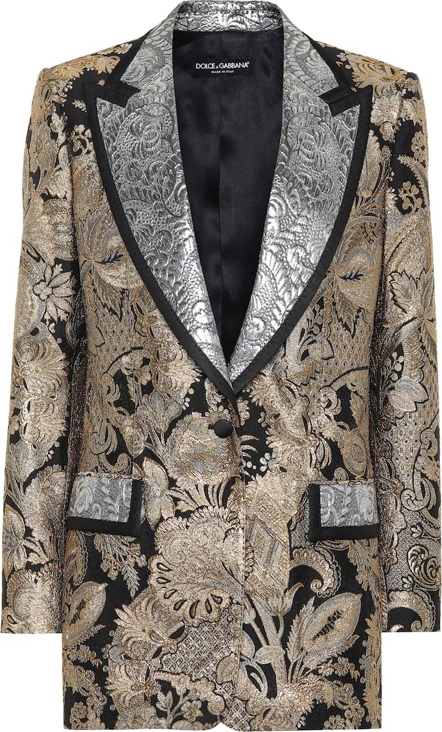 Dolce & Gabbana Silk-blend brocade blazer