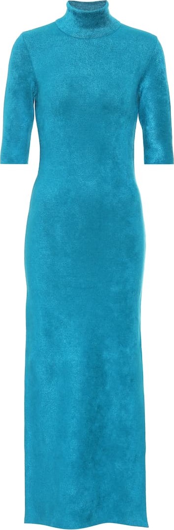 Balenciaga Stretch-knit midi dress