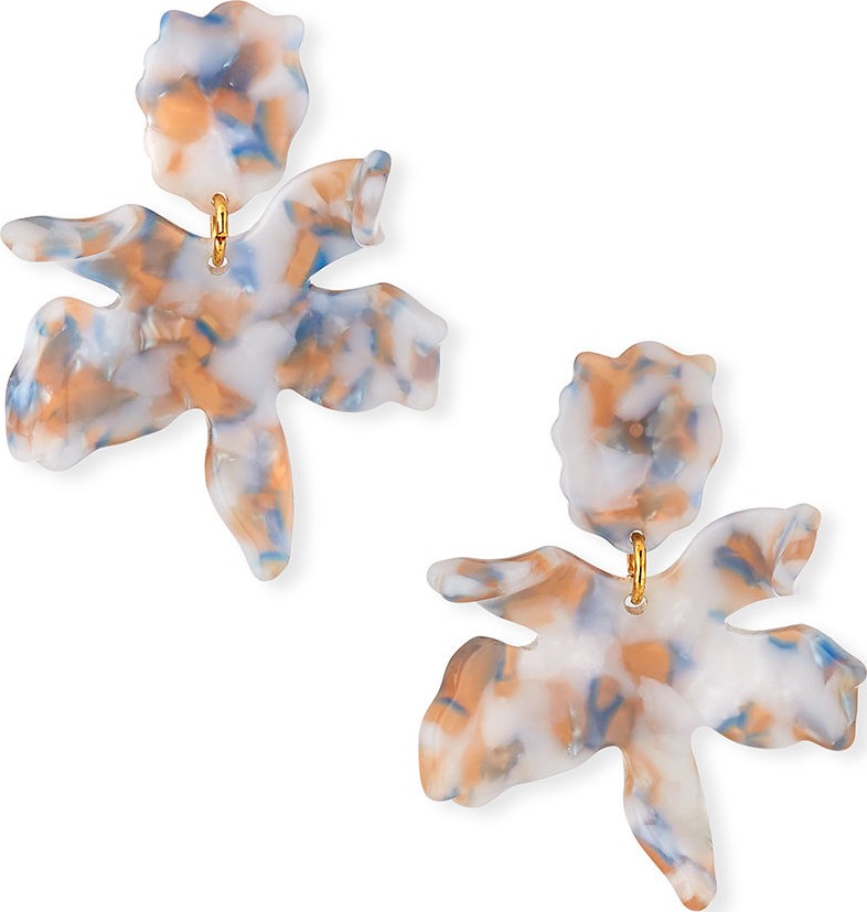 Lele Sadoughi Small Paper Lily Earrings