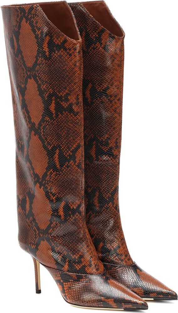 Jimmy Choo Brelan 85 snake-effect boots