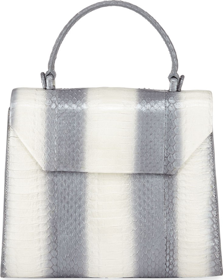Nancy Gonzalez Lily Medium Snakeskin Top Handle Bag