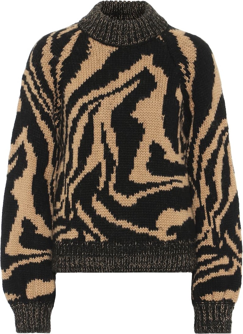 Ganni Alpaca and wool-blend sweater
