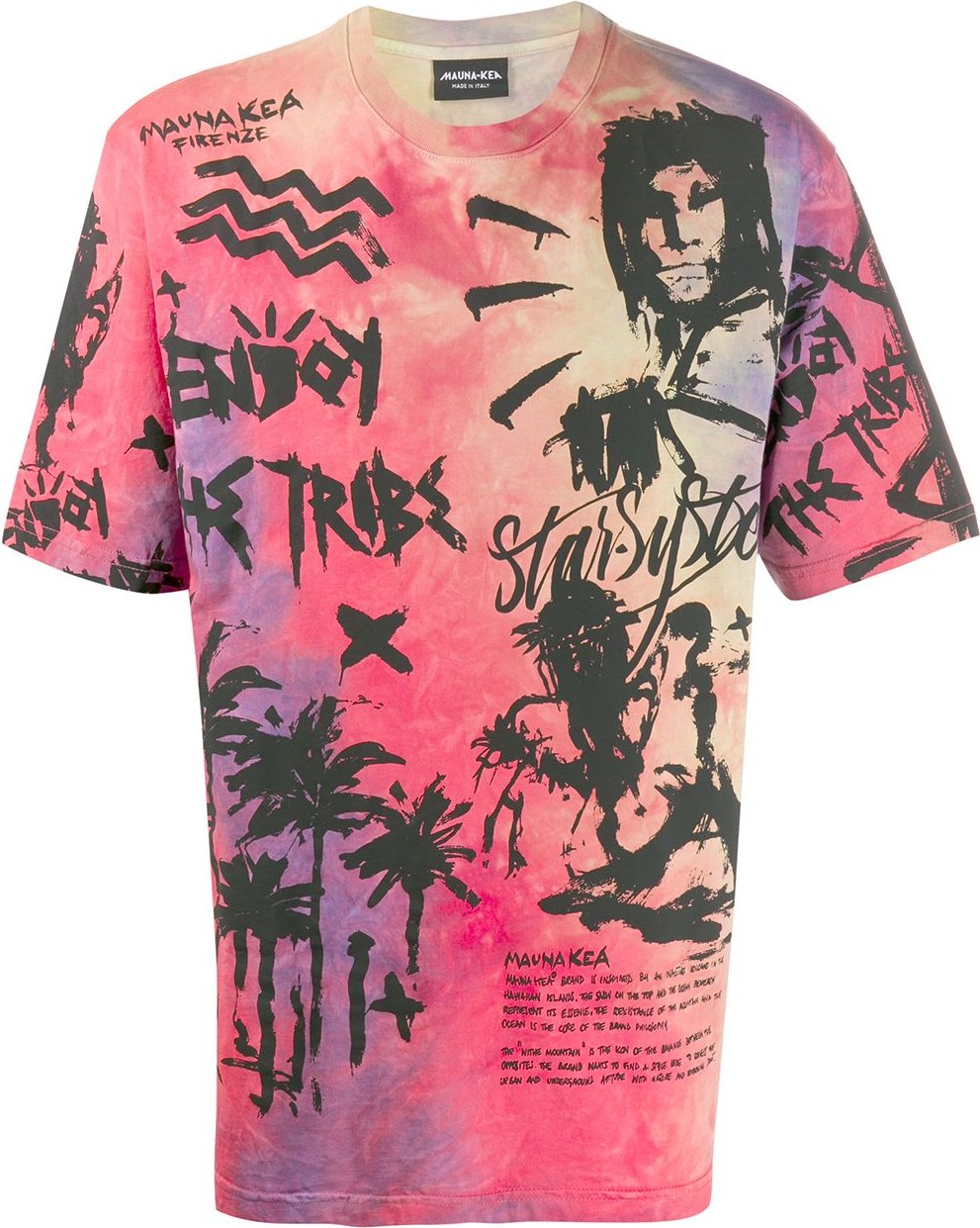 Mauna Kea Manifesto-print cotton T-shirt