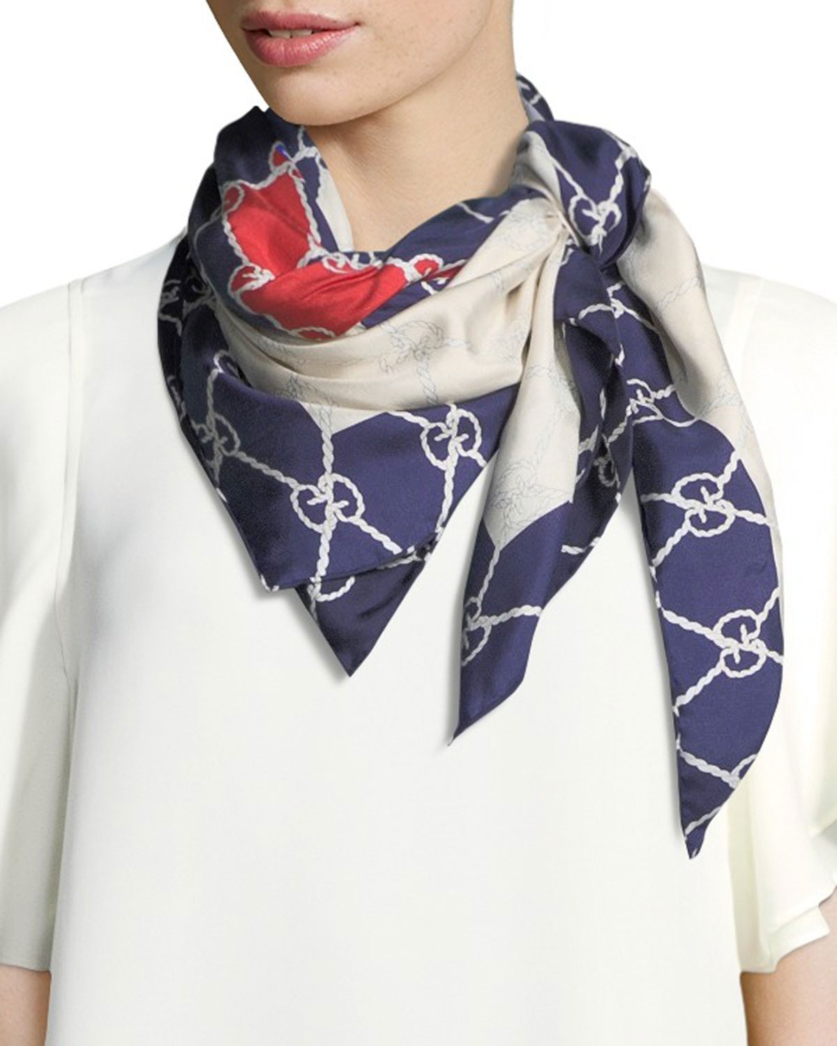 Gucci Foulard Sailor Knot Scarf