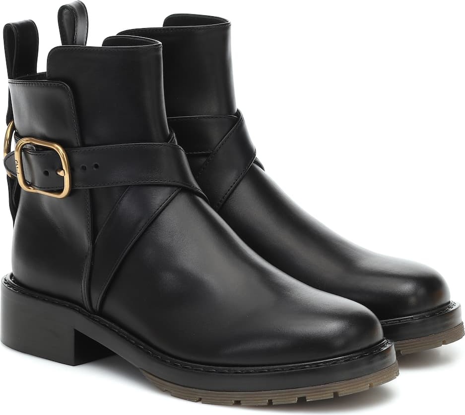 Chloe Franky leather ankle boots