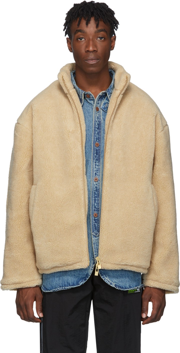 Han Kjobenhavn Beige Fleece Track Jacket
