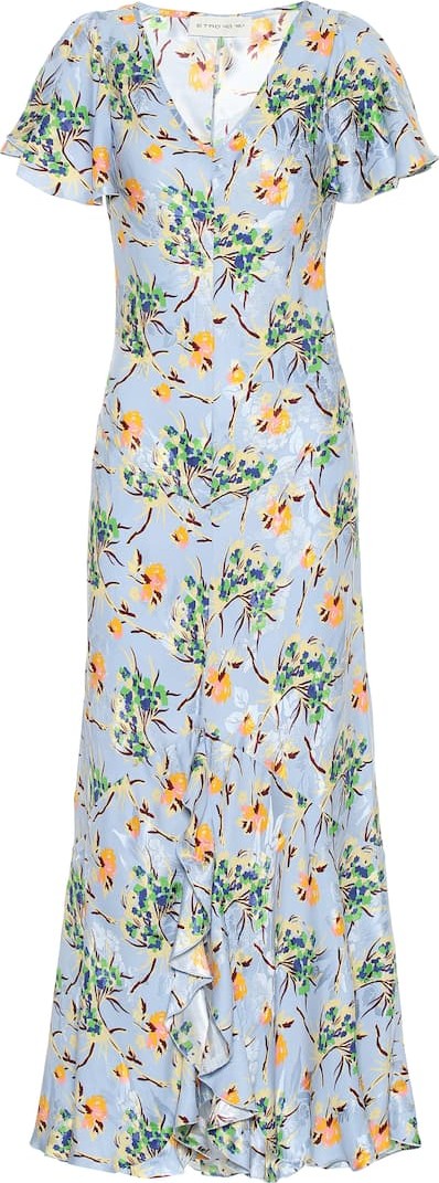 Etro Floral silk-blend maxi dress