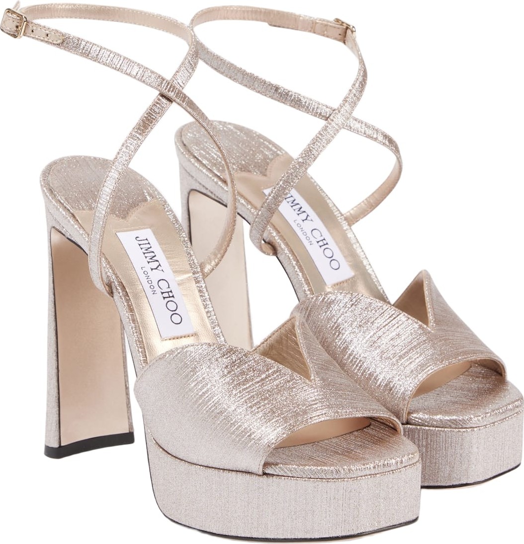 Jimmy Choo - Karli 125 glitter platform sandals Jimmy Choo - Karli 125 glitter platform sandals