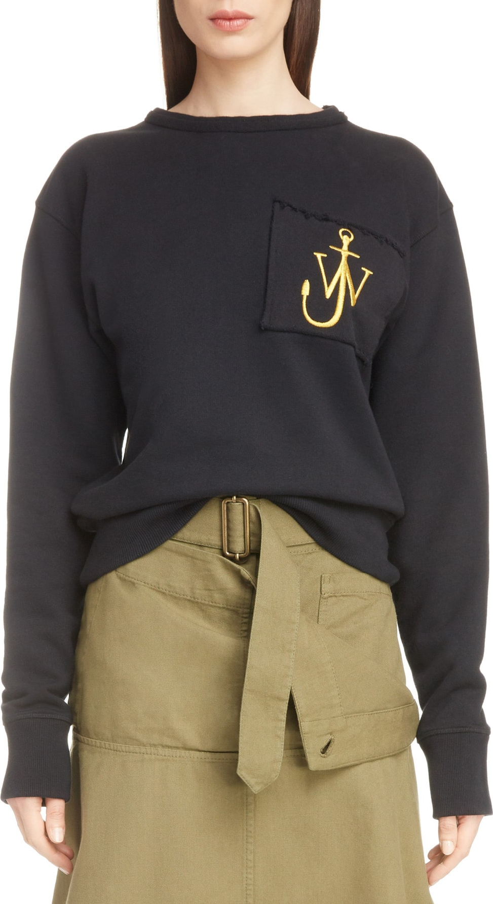 J.W.Anderson Raw Edge Logo Sweatshirt