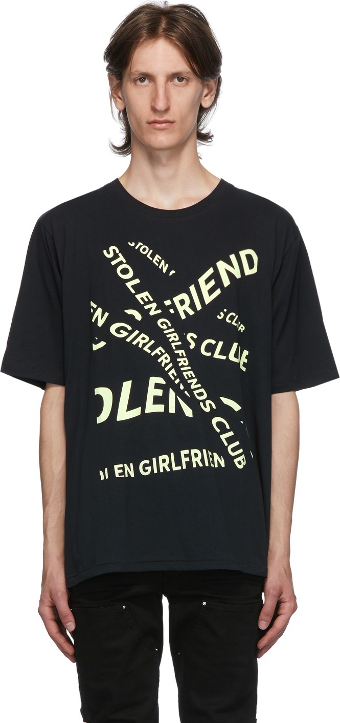 Stolen Girlfriends Club Black Banner T-Shirt