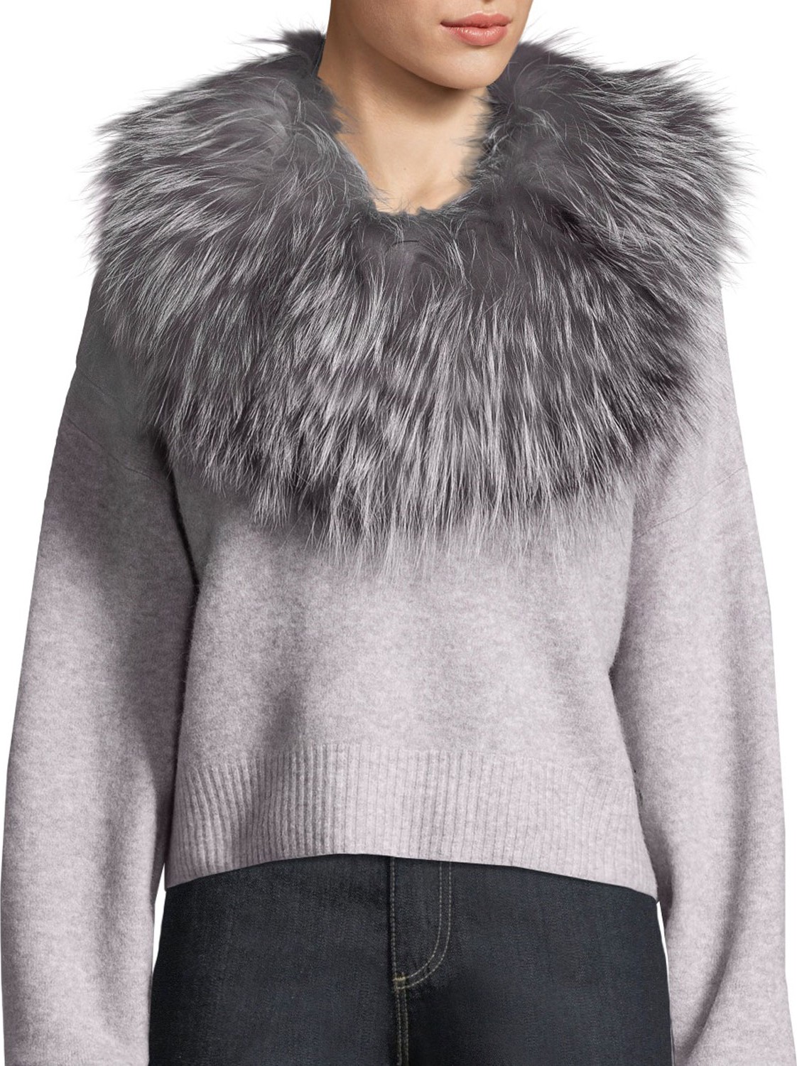 Adrienne Landau Stretch Fur Cowl Infinity Scarf