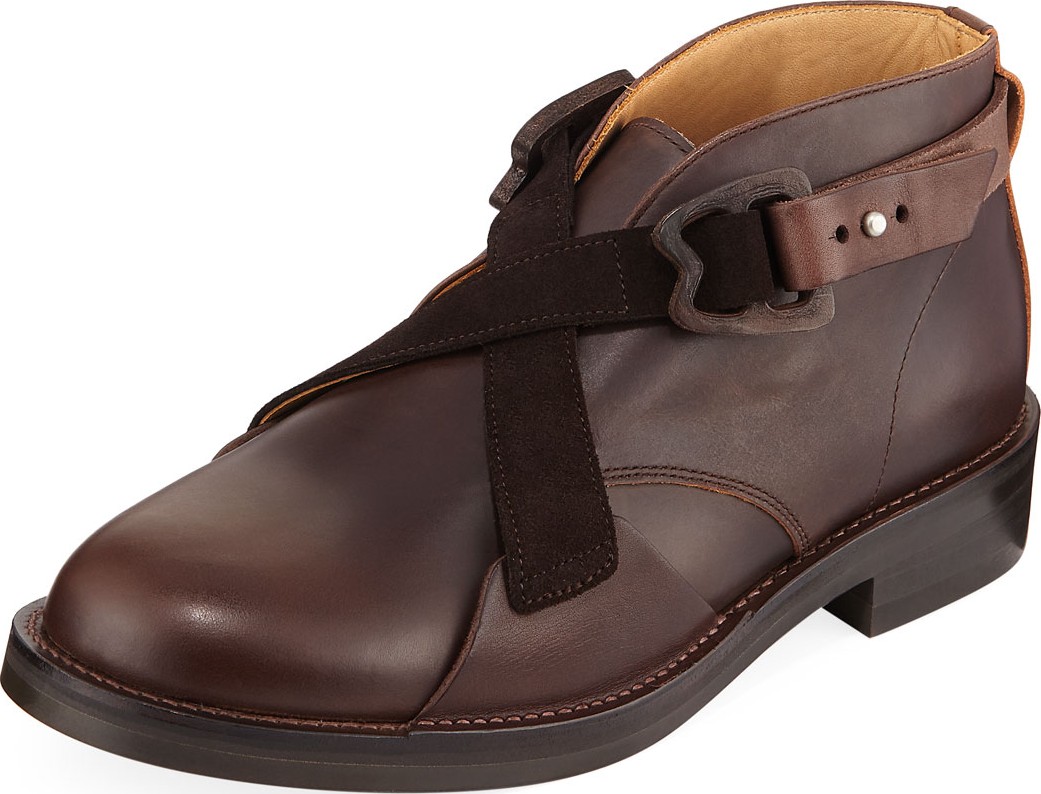 Hender Scheme Men's Mutation Crisscross Chukka Boots