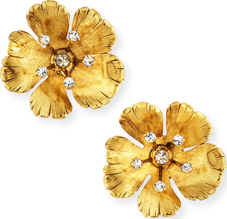 Jennifer Behr Haille Flower Stud Earrings