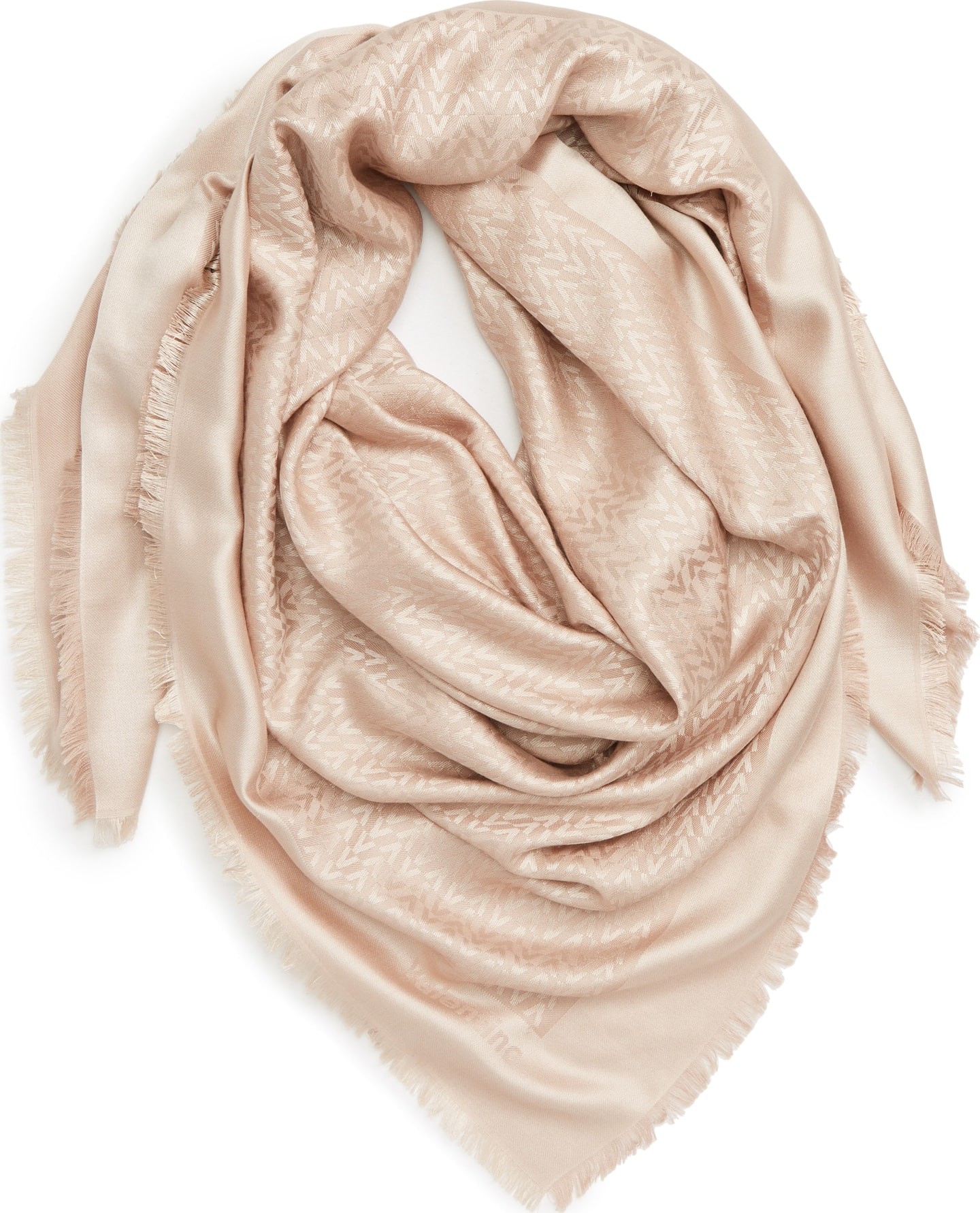 Valentino Optical Silk & Wool Shawl