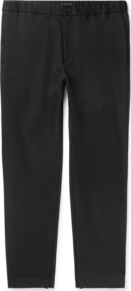 Theory Black Terrance Tapered Ponte Trousers