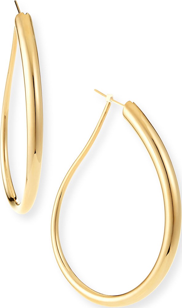 Alberto Milani 18k Gold Electroform Fancy Oblong Earrings