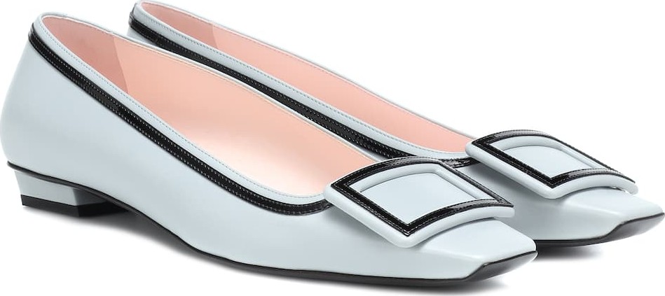 Roger Vivier Belle Vivier Graphic ballet flats